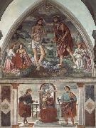Domenicho Ghirlandaio Taufe Christ und Thronende Madonna mit den Heiligen Sebastian und julianus USA oil painting artist